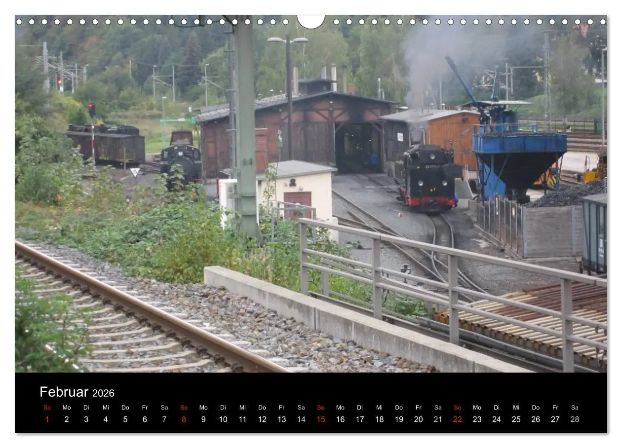 Bild: 9783516023503 | Sächsische Dampfeisenbahnen 2026 (Wandkalender 2026 DIN A3 quer),...