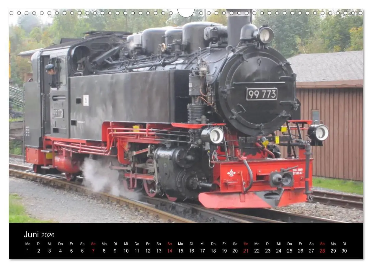 Bild: 9783516023503 | Sächsische Dampfeisenbahnen 2026 (Wandkalender 2026 DIN A3 quer),...