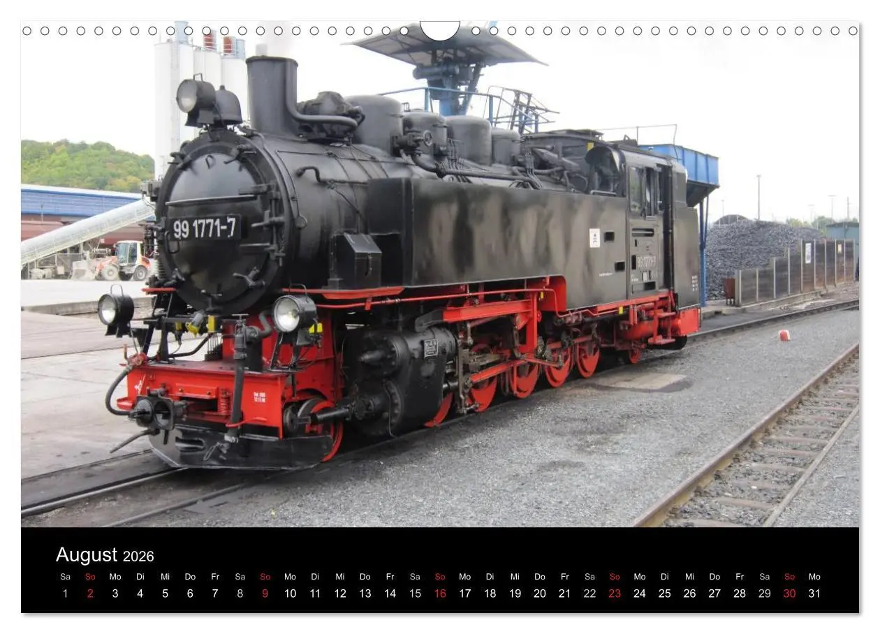 Bild: 9783516023503 | Sächsische Dampfeisenbahnen 2026 (Wandkalender 2026 DIN A3 quer),...