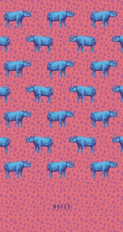 Cover: 4250915933603 | Tiere Afrikas Schmales Notizheft - Motiv Nashorn, blanko | Taschenbuch