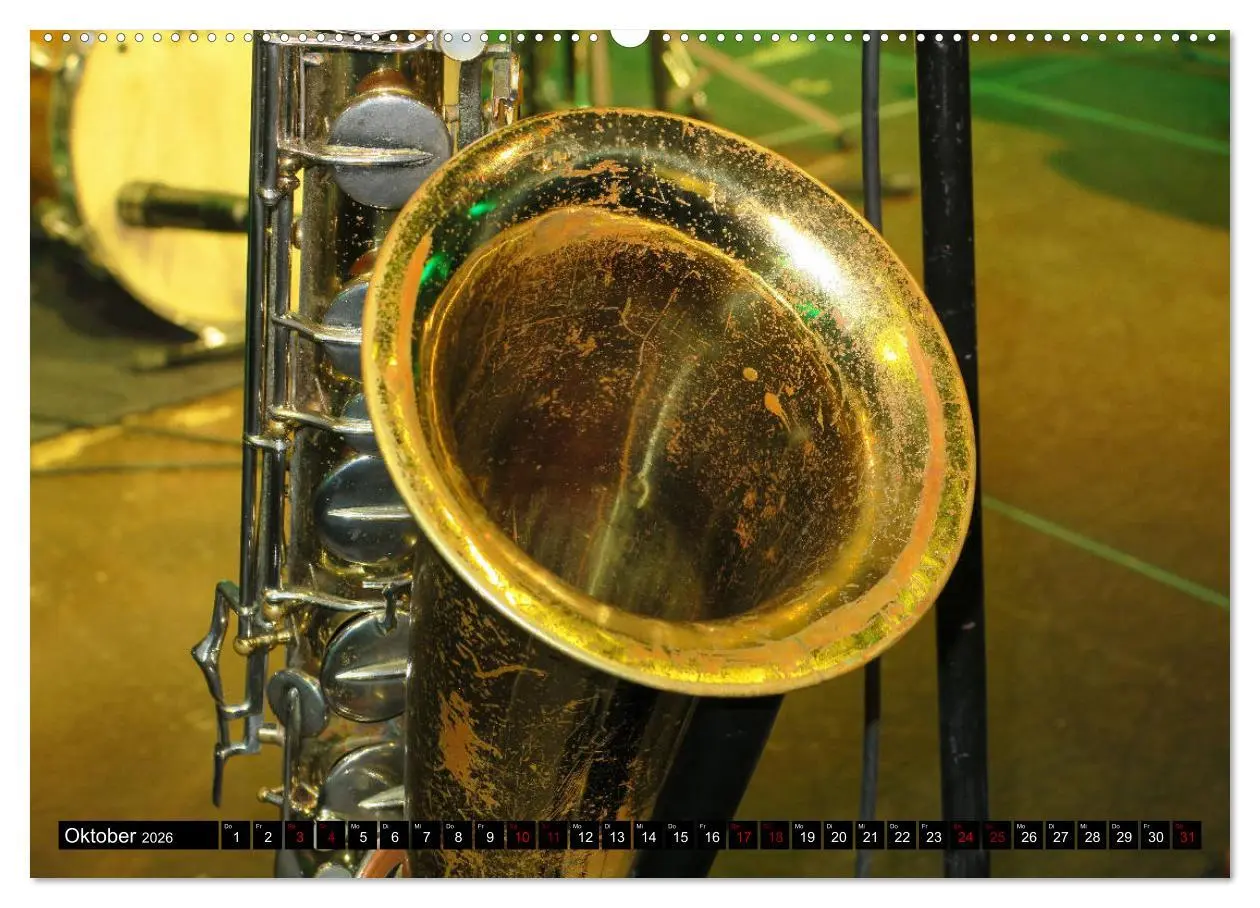 Bild: 9783457853603 | SAXOPHON - on stage (Wandkalender 2026 DIN A2 quer), CALVENDO...