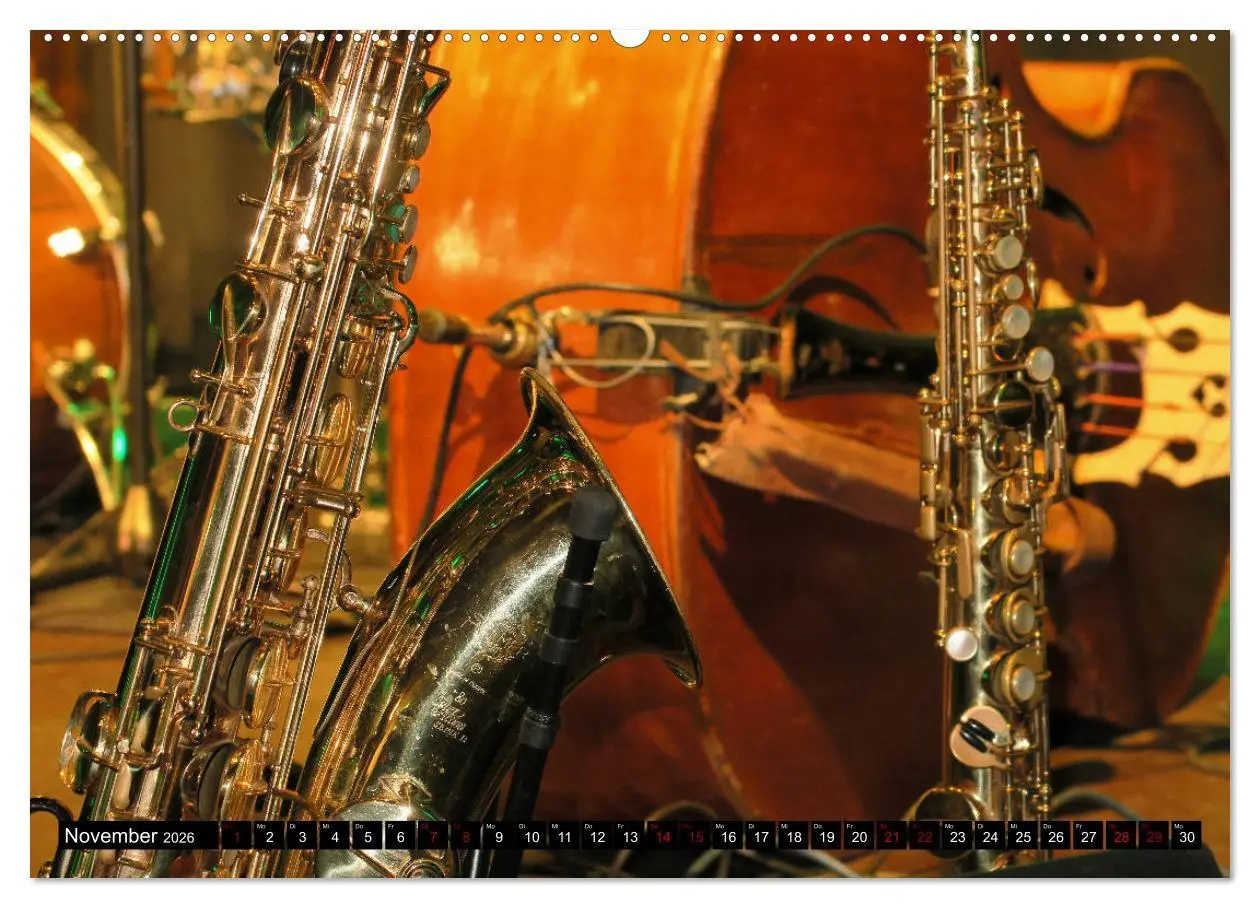 Bild: 9783457853603 | SAXOPHON - on stage (Wandkalender 2026 DIN A2 quer), CALVENDO...