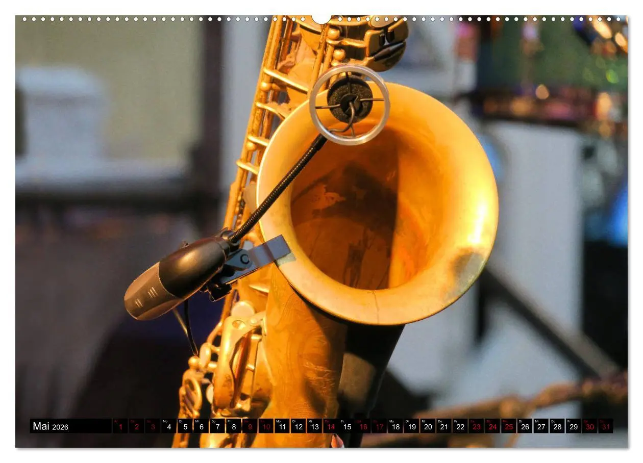 Bild: 9783457853603 | SAXOPHON - on stage (Wandkalender 2026 DIN A2 quer), CALVENDO...
