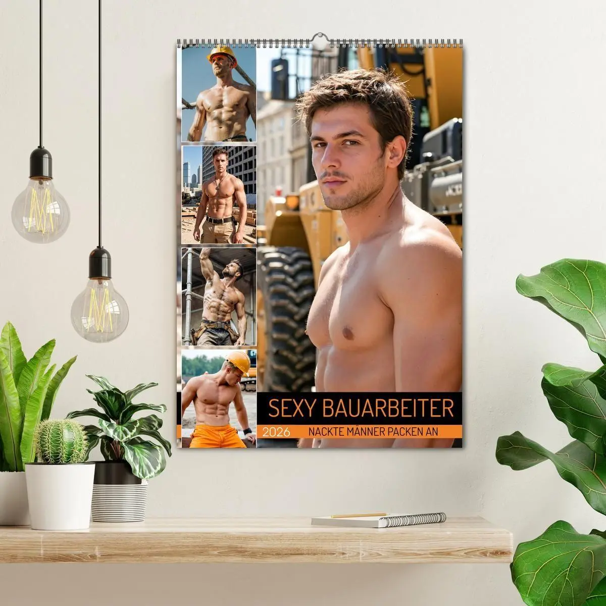 Bild: 9783516703603 | SEXY BAUARBEITER - Nackte Männer packen an (Wandkalender 2026 DIN...