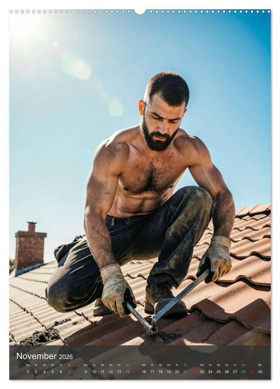 Bild: 9783516703603 | SEXY BAUARBEITER - Nackte Männer packen an (Wandkalender 2026 DIN...