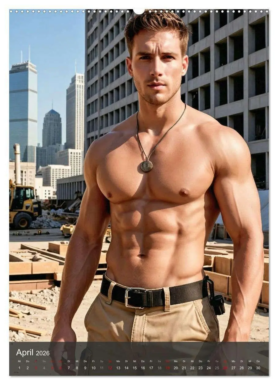 Bild: 9783516703603 | SEXY BAUARBEITER - Nackte Männer packen an (Wandkalender 2026 DIN...