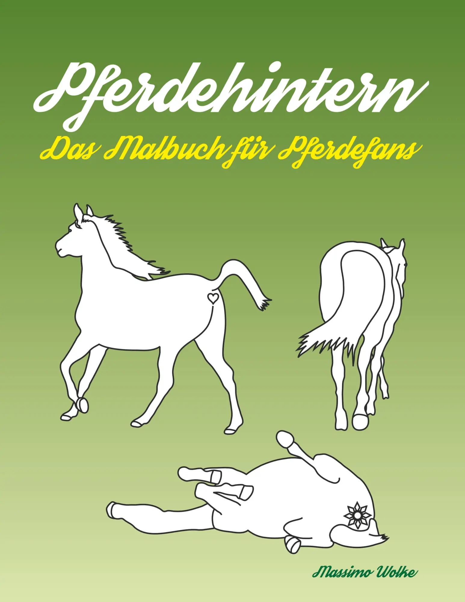 Cover: 9783739233703 | Pferdehintern - Das Malbuch für Pferdefans | Massimo Wolke | Buch