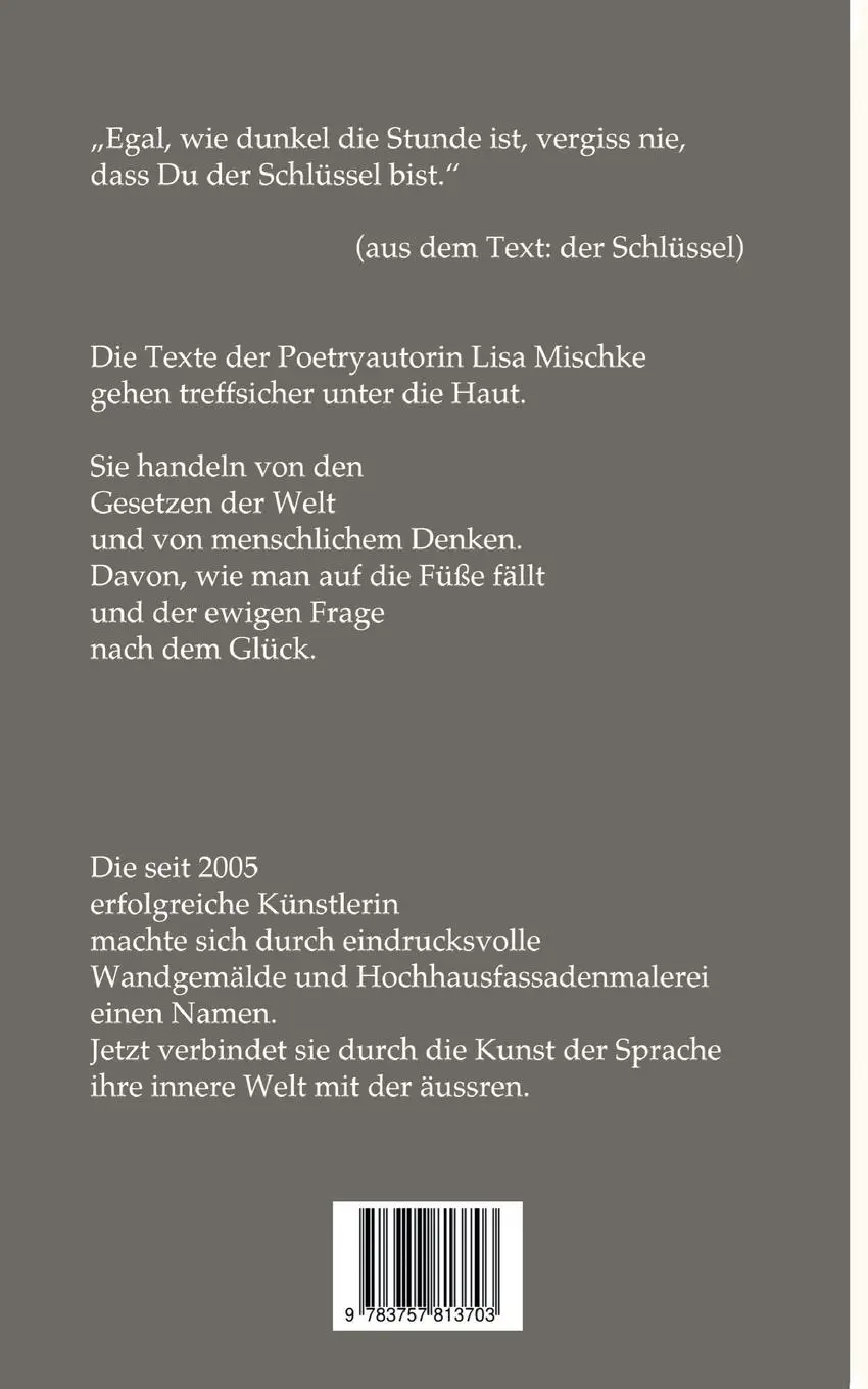 Rückseite: 9783757813703 | Zeichen zum Aufbruch | Lisa Mischke | Taschenbuch | Poetry Buchreihe