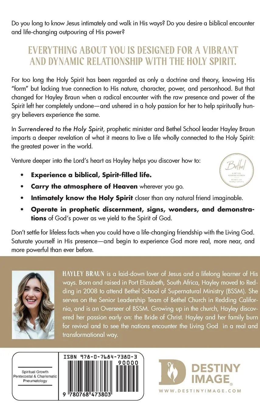 Rückseite: 9780768473803 | Surrendered to the Holy Spirit | Hayley Braun | Buch | Englisch | 2023