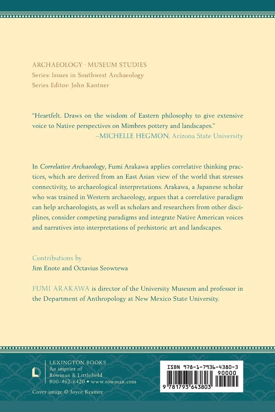 Rückseite: 9781793643803 | Correlative Archaeology | Rethinking Archaeological Theory | Arakawa