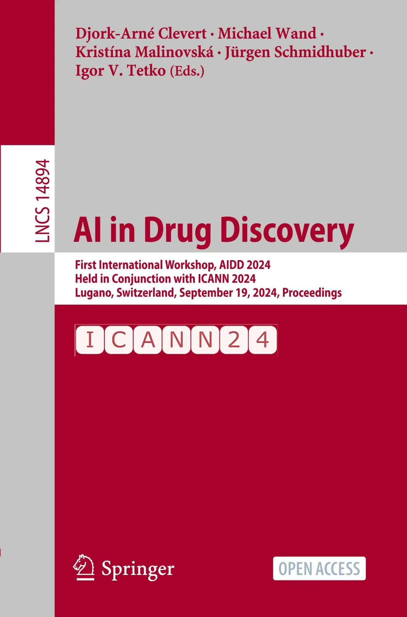 Cover: 9783031723803 | AI in Drug Discovery | Djork-Arné Clevert (u. a.) | Taschenbuch | 2024