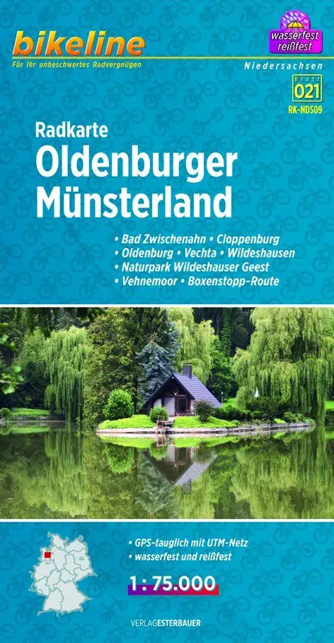 Cover: 9783850003803 | Bikeline Radkarte Oldenburger Münsterland 1 : 75.000 | Verlag | 2014