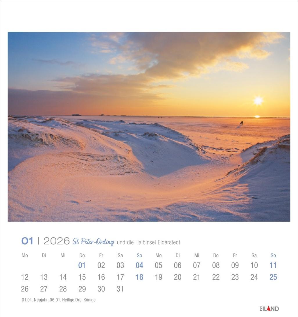 Bild: 9783964023803 | St. Peter-Ording und die Halbinsel Eiderstedt Postkartenkalender 2026