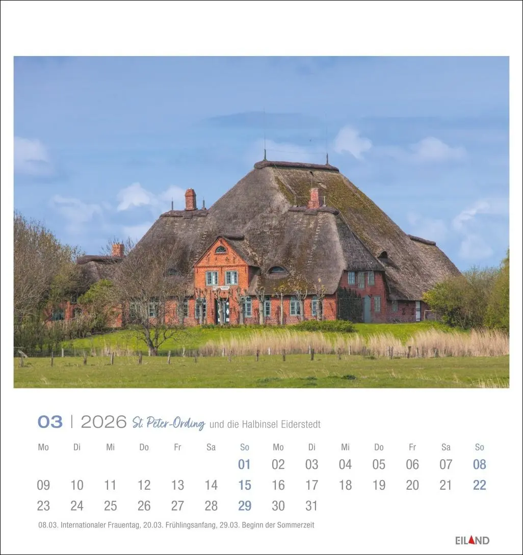Bild: 9783964023803 | St. Peter-Ording und die Halbinsel Eiderstedt Postkartenkalender 2026