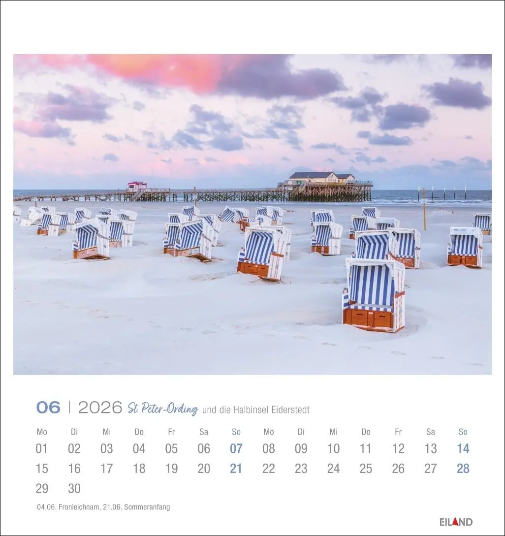 Bild: 9783964023803 | St. Peter-Ording und die Halbinsel Eiderstedt Postkartenkalender 2026