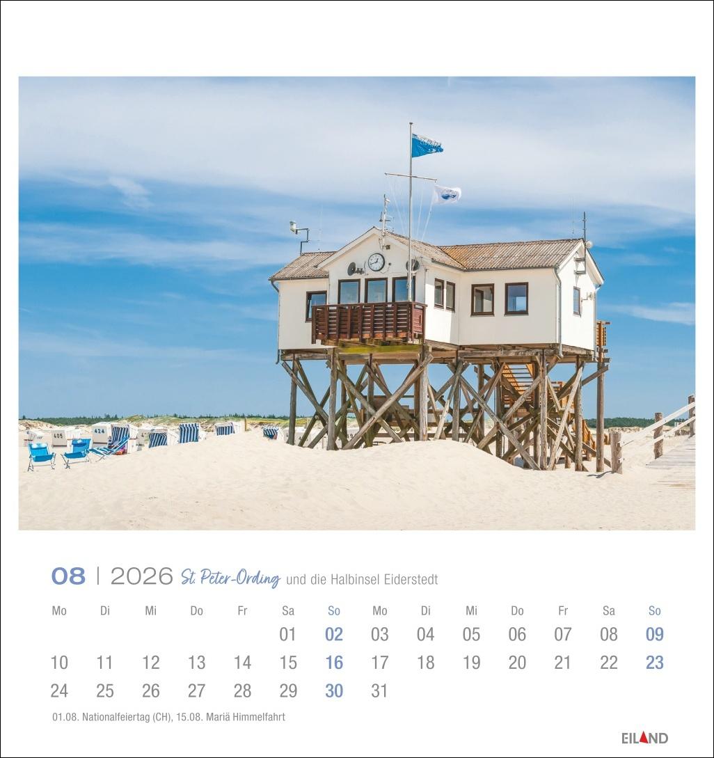 Bild: 9783964023803 | St. Peter-Ording und die Halbinsel Eiderstedt Postkartenkalender 2026