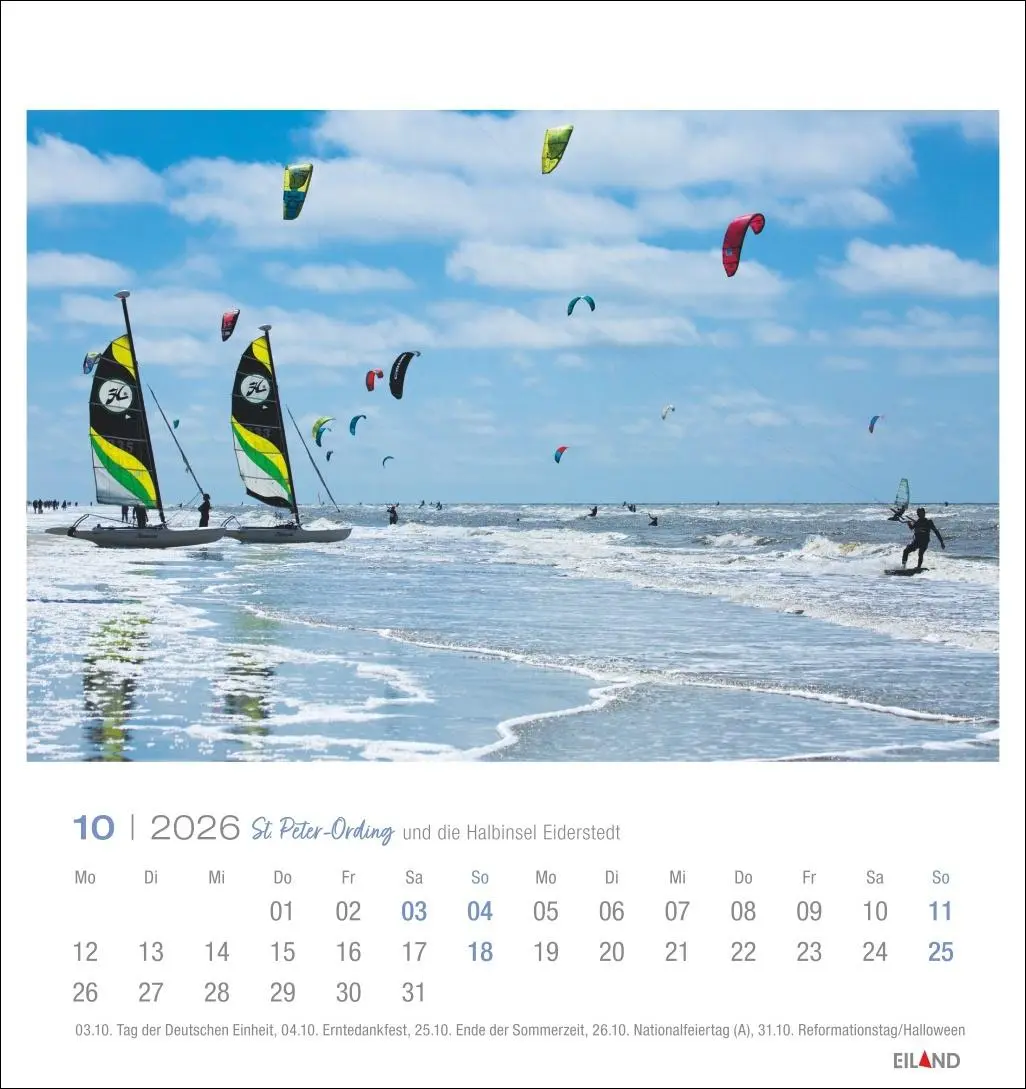 Bild: 9783964023803 | St. Peter-Ording und die Halbinsel Eiderstedt Postkartenkalender 2026