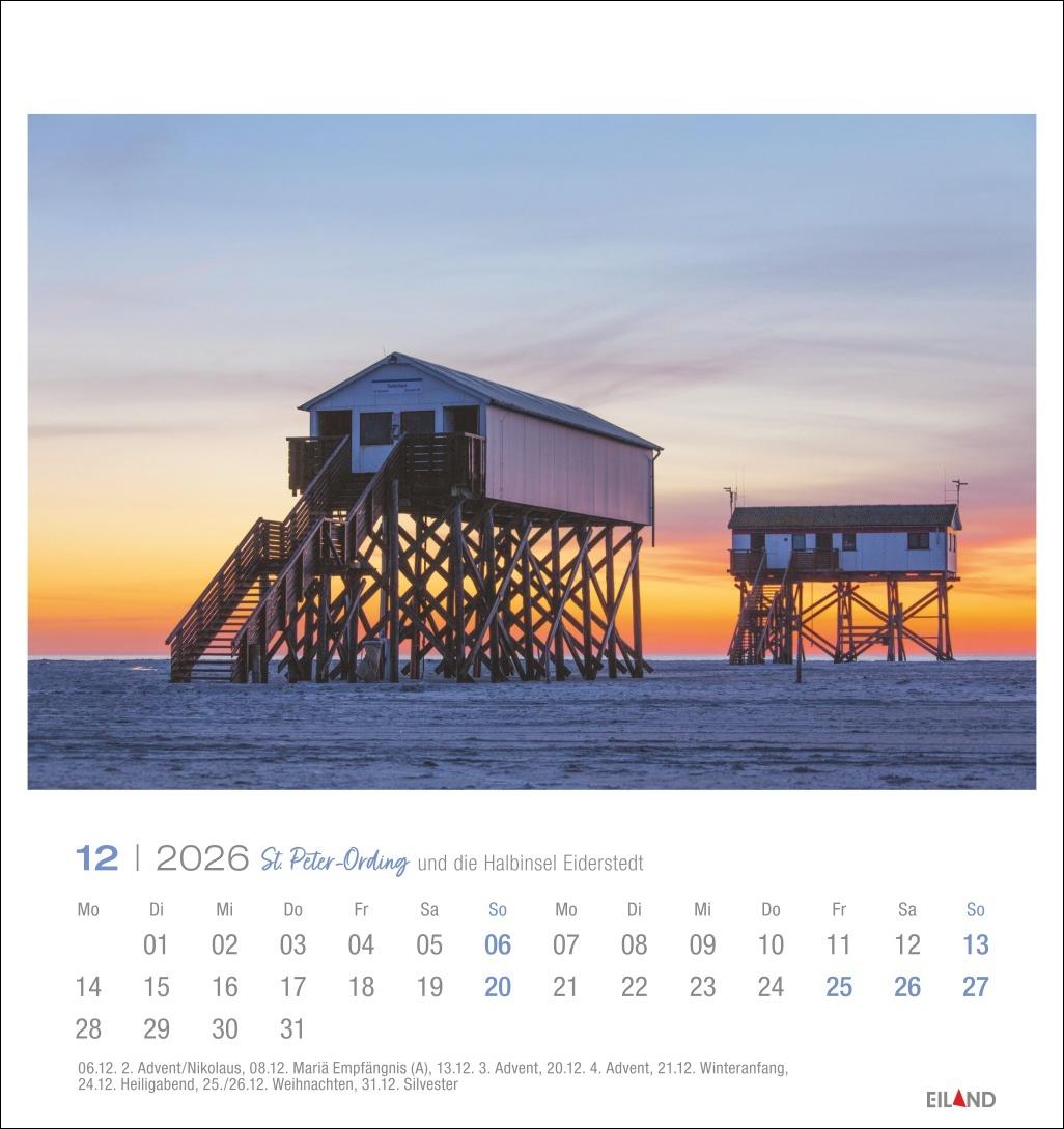 Bild: 9783964023803 | St. Peter-Ording und die Halbinsel Eiderstedt Postkartenkalender 2026