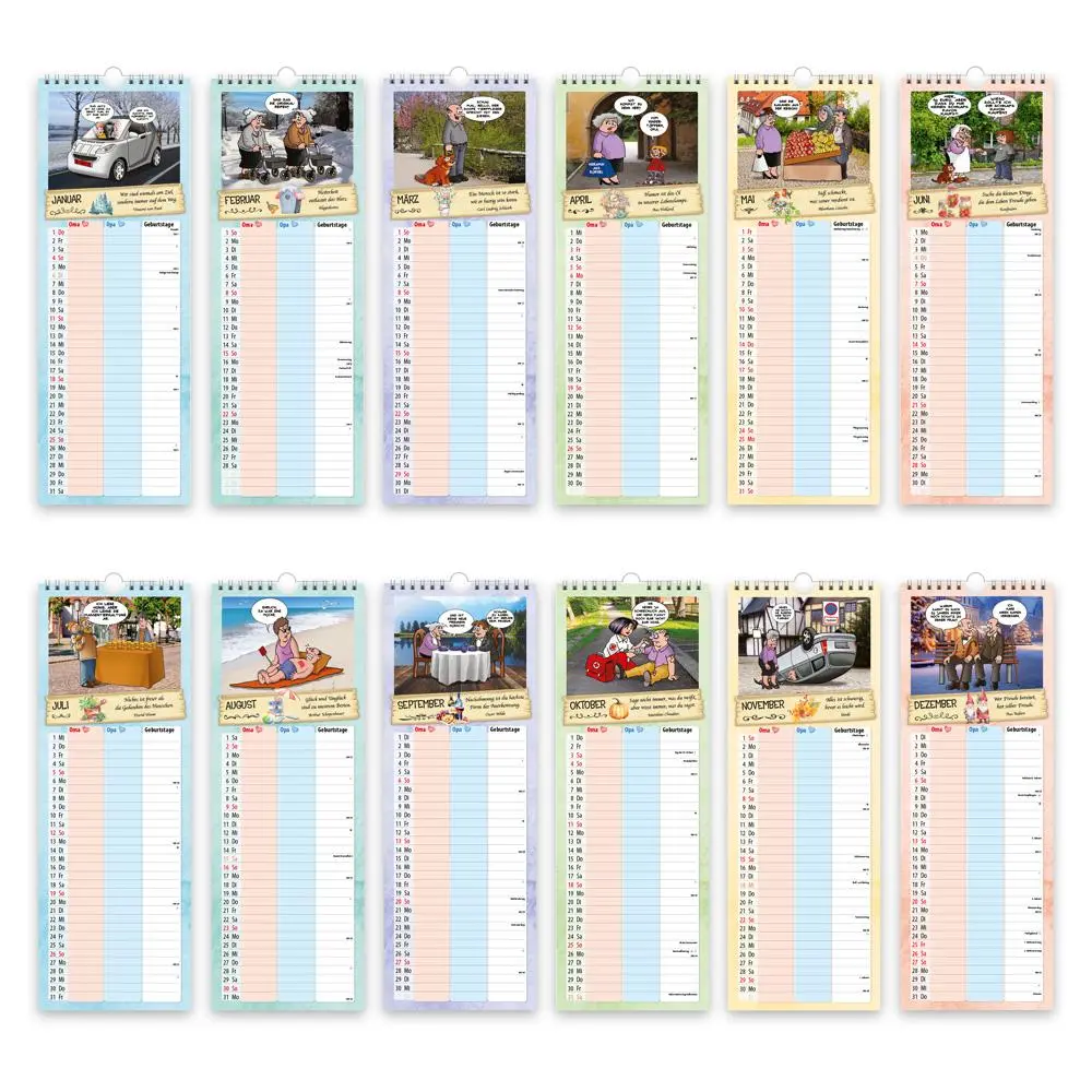Bild: 9783988023803 | Trötsch Maxi-Streifenkalender Oma und Opa Terminkalender 2026 | KG