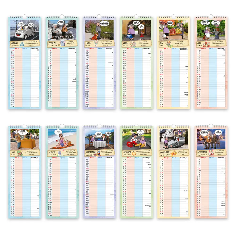 Bild: 9783988023803 | Trötsch Maxi-Streifenkalender Oma und Opa Terminkalender 2026 | Co.KG