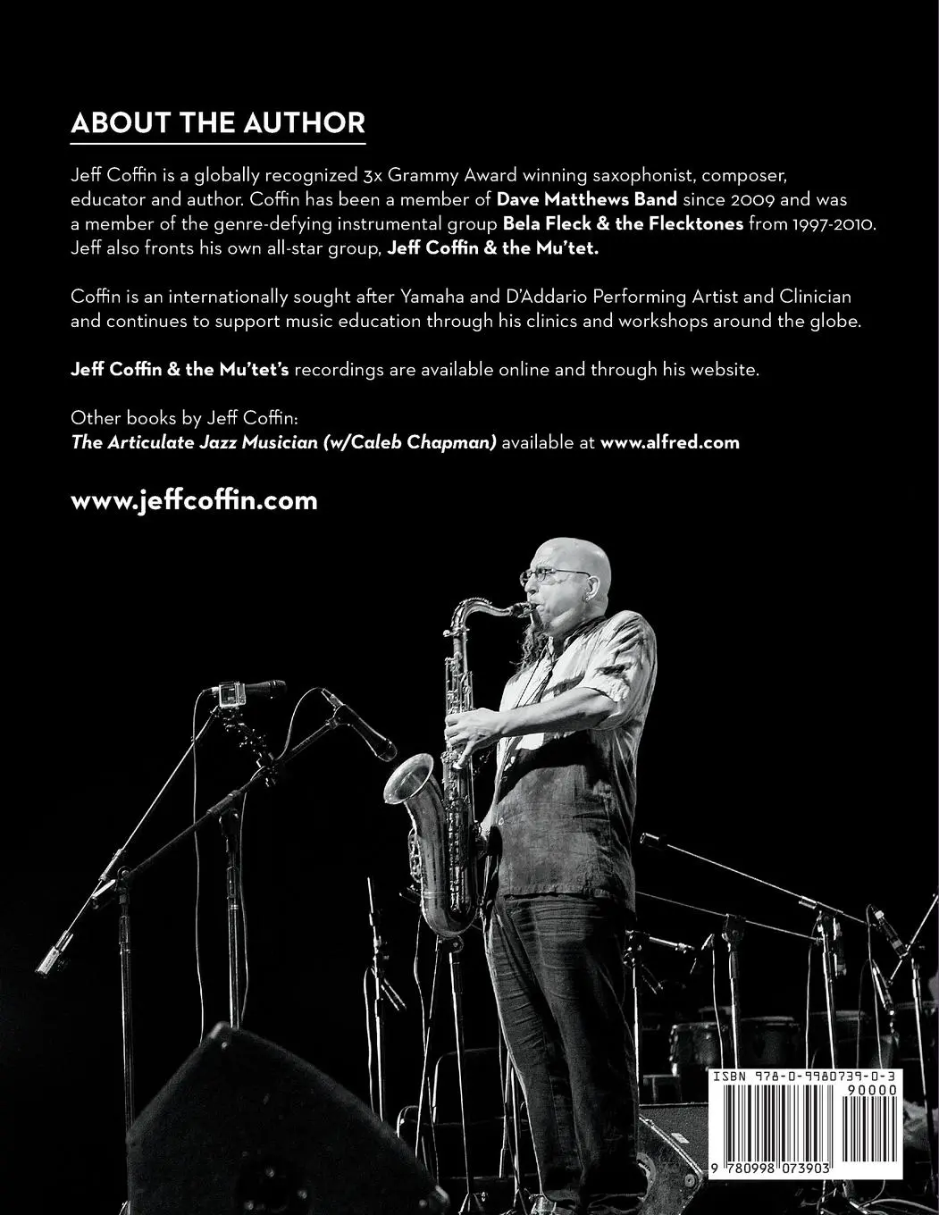 Rückseite: 9780998073903 | The Saxophone Book | Book 1 | Jeff Coffin | Taschenbuch | Englisch