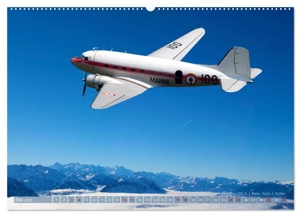 Bild: 9783435423903 | Historische Propellerflugzeuge 2025 (Wandkalender 2025 DIN A2...