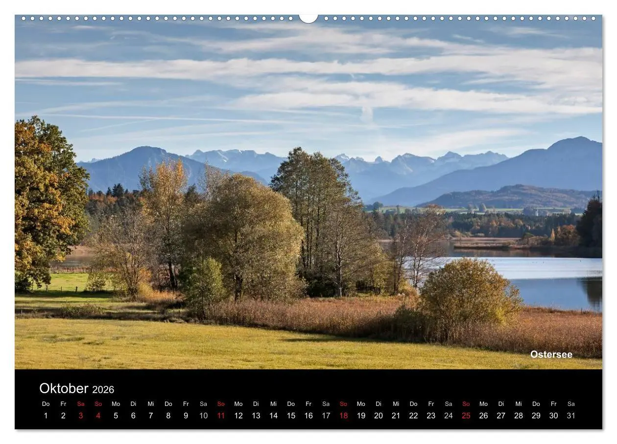 Bild: 9783516223903 | Oberbayerische Seen (Wandkalender 2026 DIN A2 quer), CALVENDO...