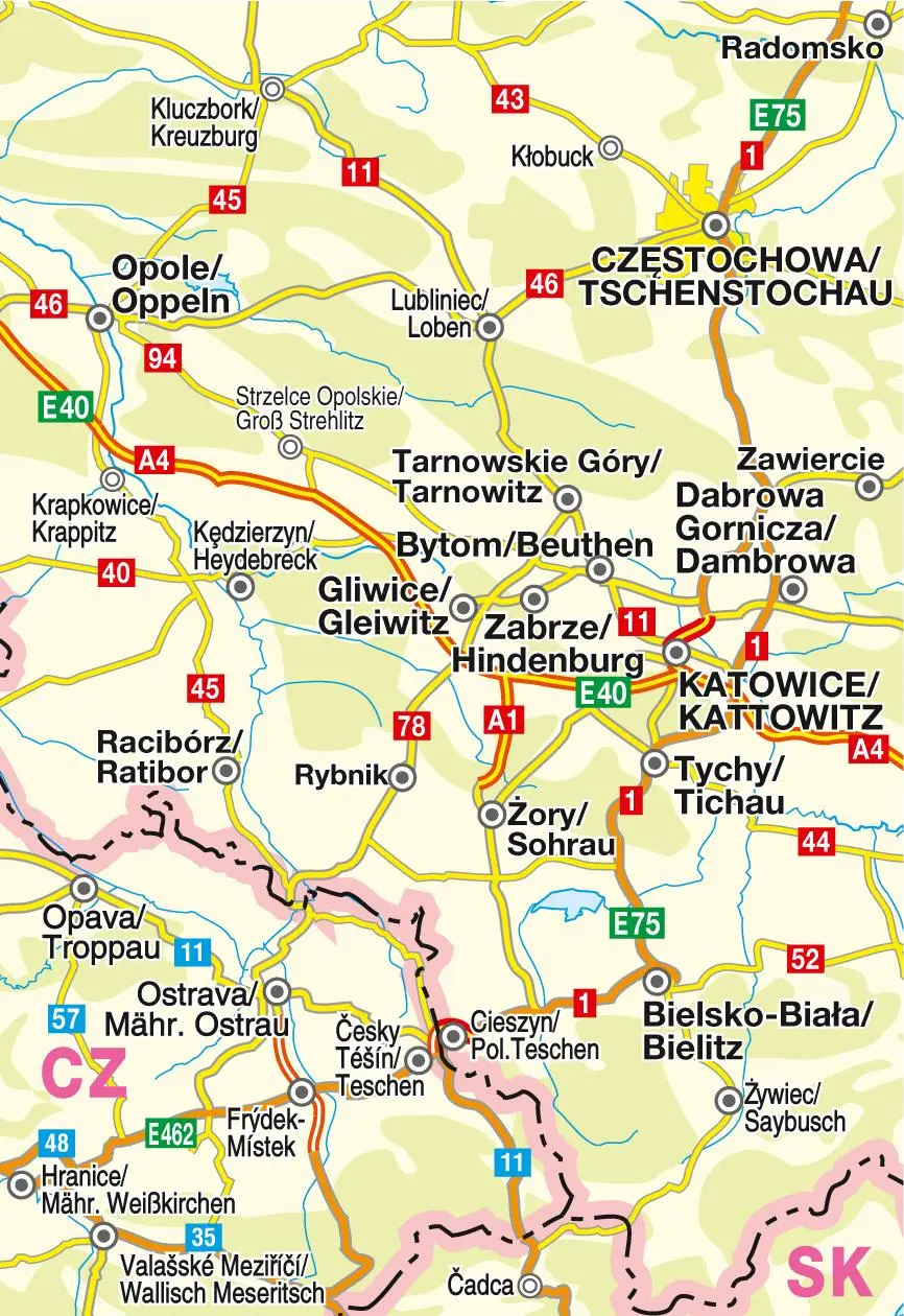 Bild: 9783931103903 | Höfer Polen PL007. Oberschlesien 1 : 200 000. Straßenkarte | Höfer