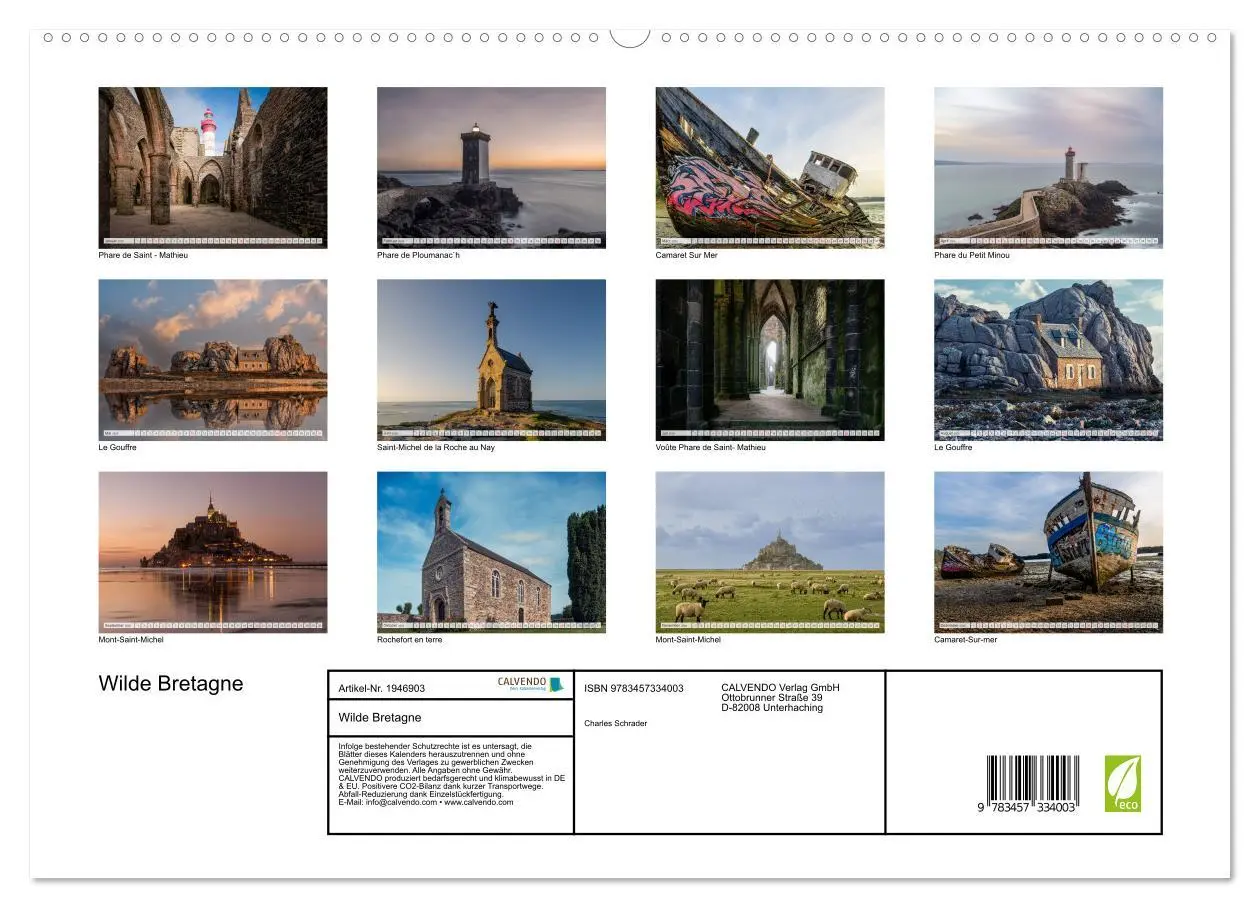 Bild: 9783457334003 | Wilde Bretagne (hochwertiger Premium Wandkalender 2026 DIN A2...