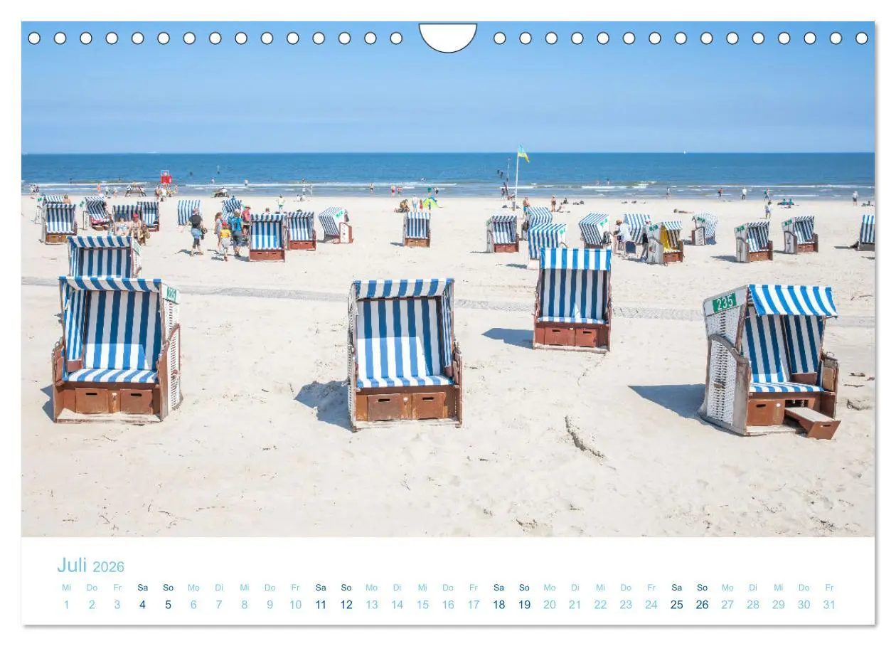 Bild: 9783457644003 | Sommer auf Norderney (Wandkalender 2026 DIN A4 quer), CALVENDO...