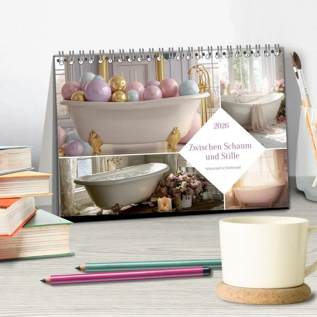 Bild: 9783516664003 | Zwischen Schaum und Stille (Tischkalender 2026 DIN A5 quer),...
