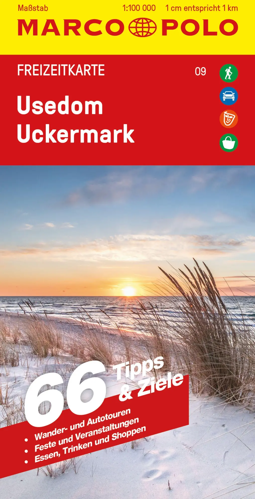 Cover: 9783829744003 | MARCO POLO Freizeitkarte 9 Usedom, Uckermark 1:100.000 | (Land-)Karte