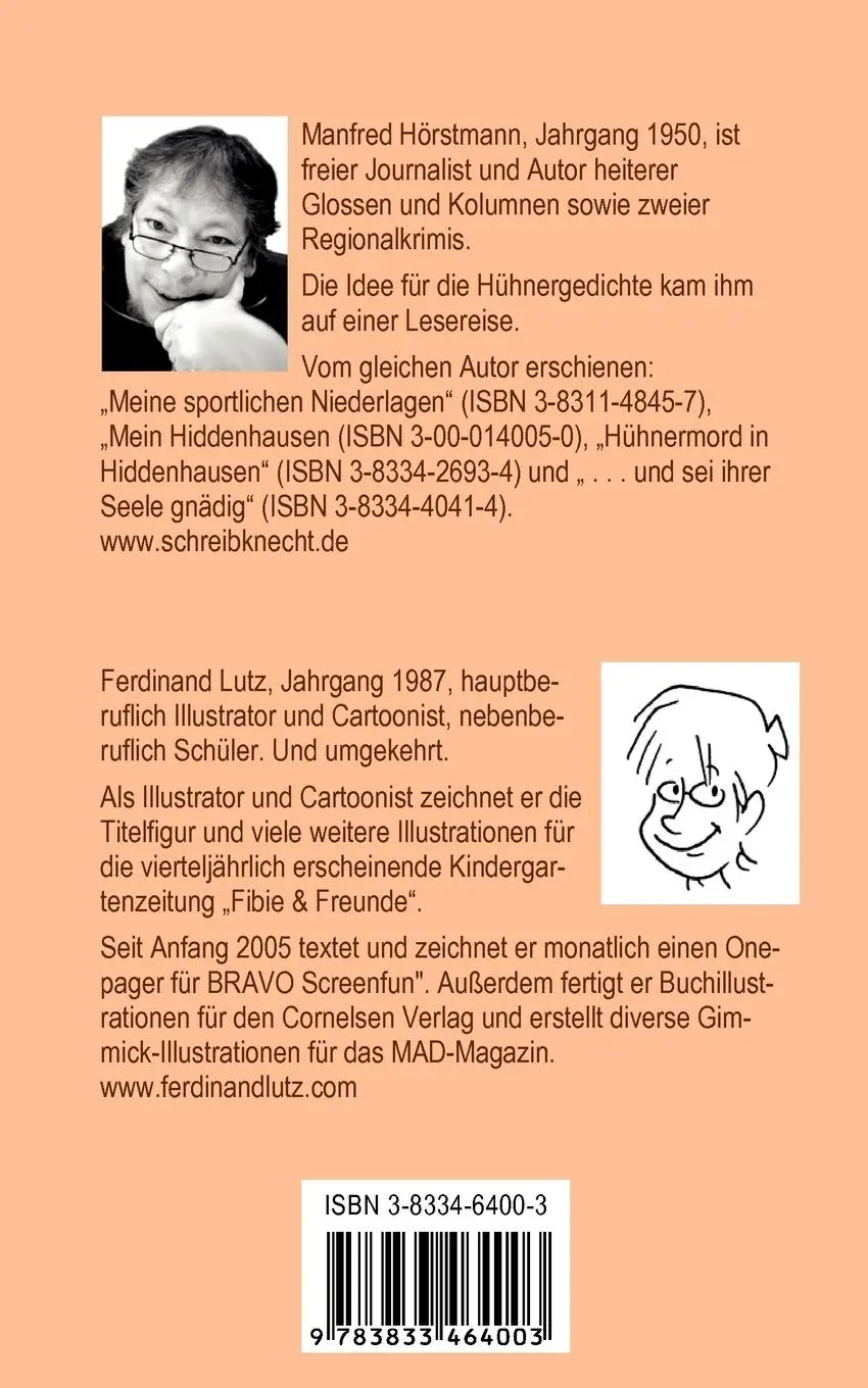 Rückseite: 9783833464003 | Der poetische Hühnerhof | Ferdinand Lutz (u. a.) | Taschenbuch | 96 S.