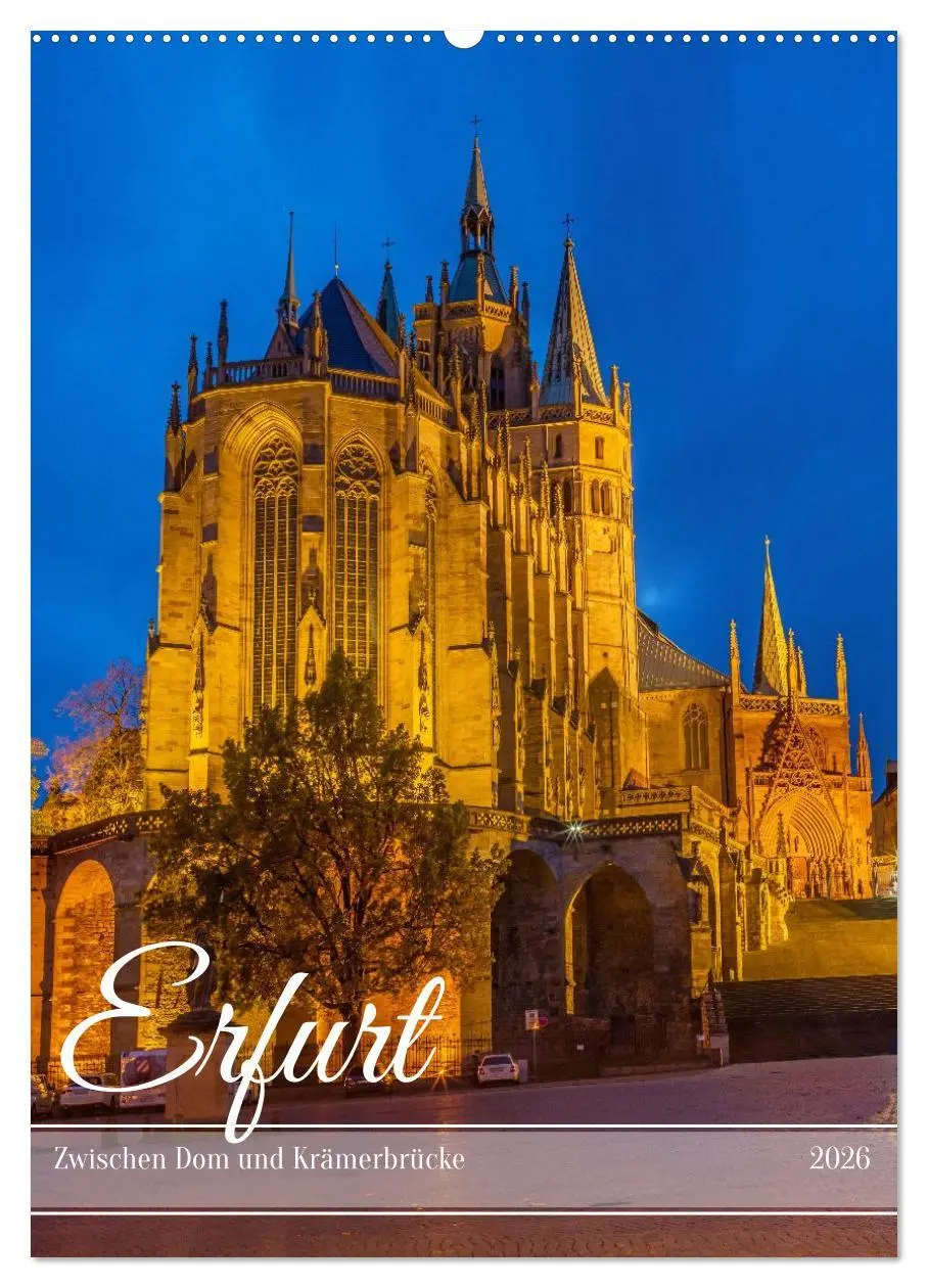 Cover: 9783516584103 | Erfurt - Zwischen Dom und Krämerbrücke (Wandkalender 2026 DIN A2...