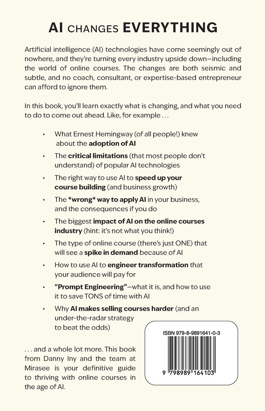 Rückseite: 9798989164103 | Guide on the Side | Winning with Courses in the Age of AI | Buch
