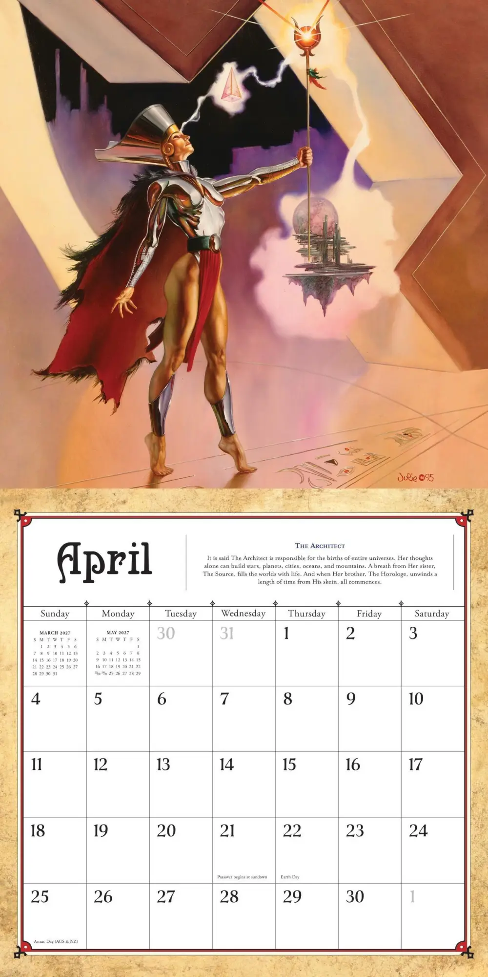 Bild: 9781523534203 | Boris Vallejo and Julie Bell's Fantasy Wall Calendar 2027 | Kalender