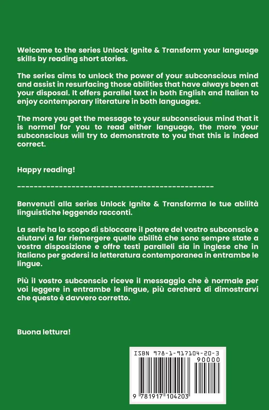 Rückseite: 9781917104203 | Short Stories in English/Italian - Parallel Text | Laura Mariani