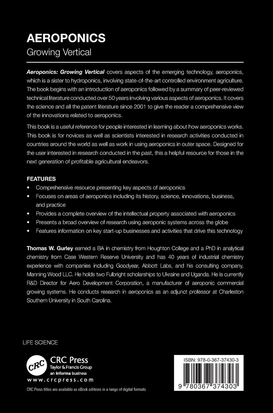 Rückseite: 9780367374303 | Aeroponics | Growing Vertical | Thomas W. Gurley | Taschenbuch | 2020