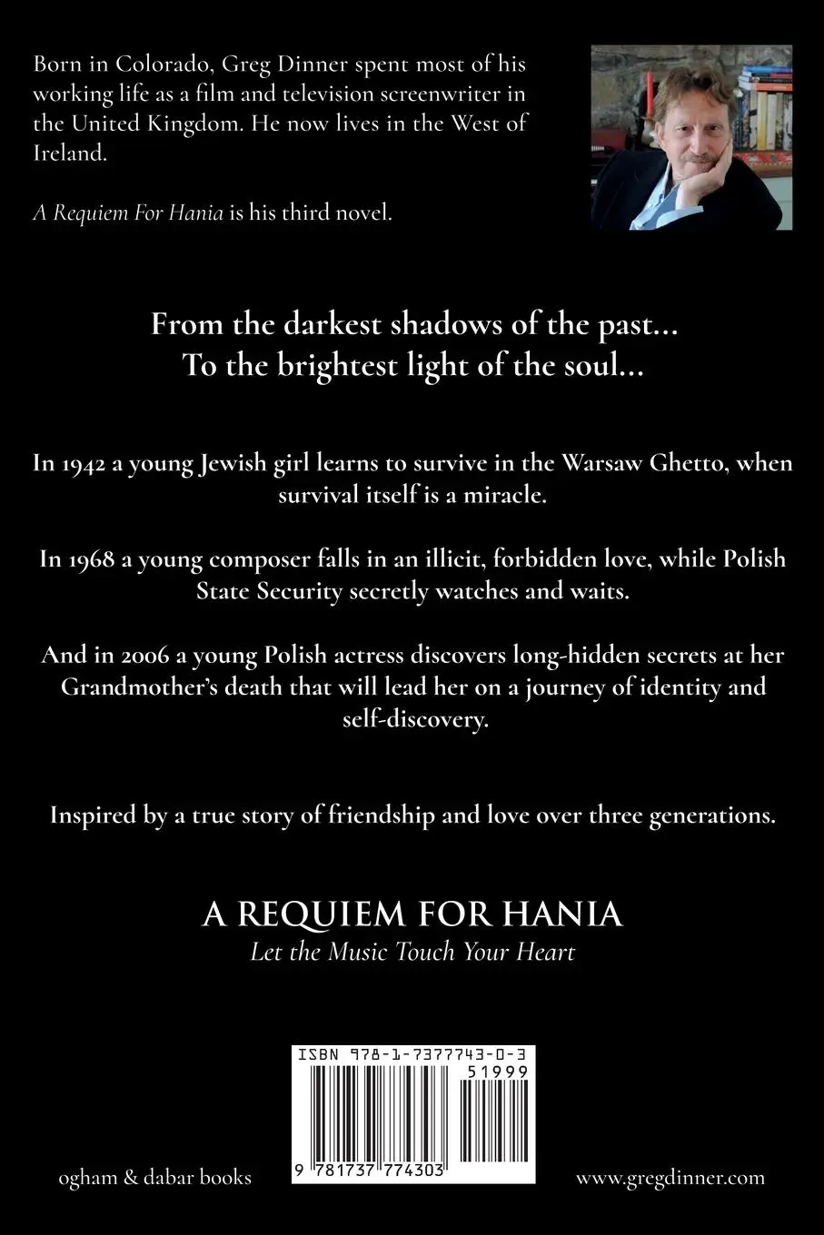 Rückseite: 9781737774303 | A REQUIEM FOR HANIA | A Novel | Greg Dinner | Taschenbuch | Englisch
