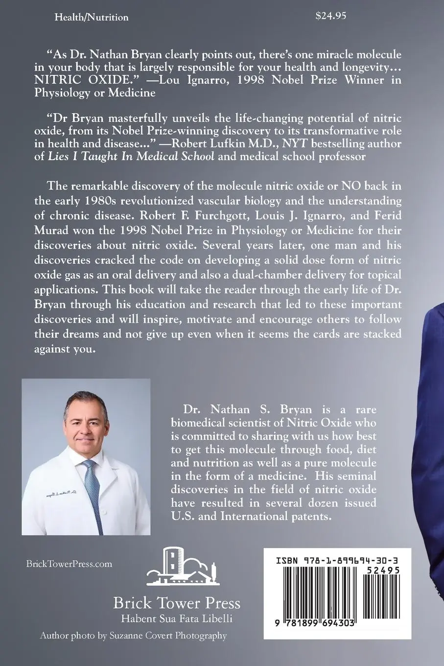 Rückseite: 9781899694303 | The Secret of Nitric Oxide-Bringing The Science To Life | Nathan Bryan