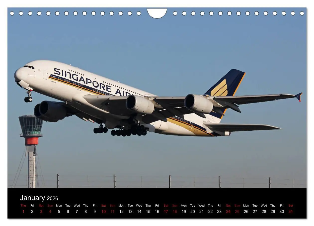 Bild: 9783516564303 | A380 SuperJumbo (Wall Calendar 2026 DIN A4 landscape), CALVENDO 12...