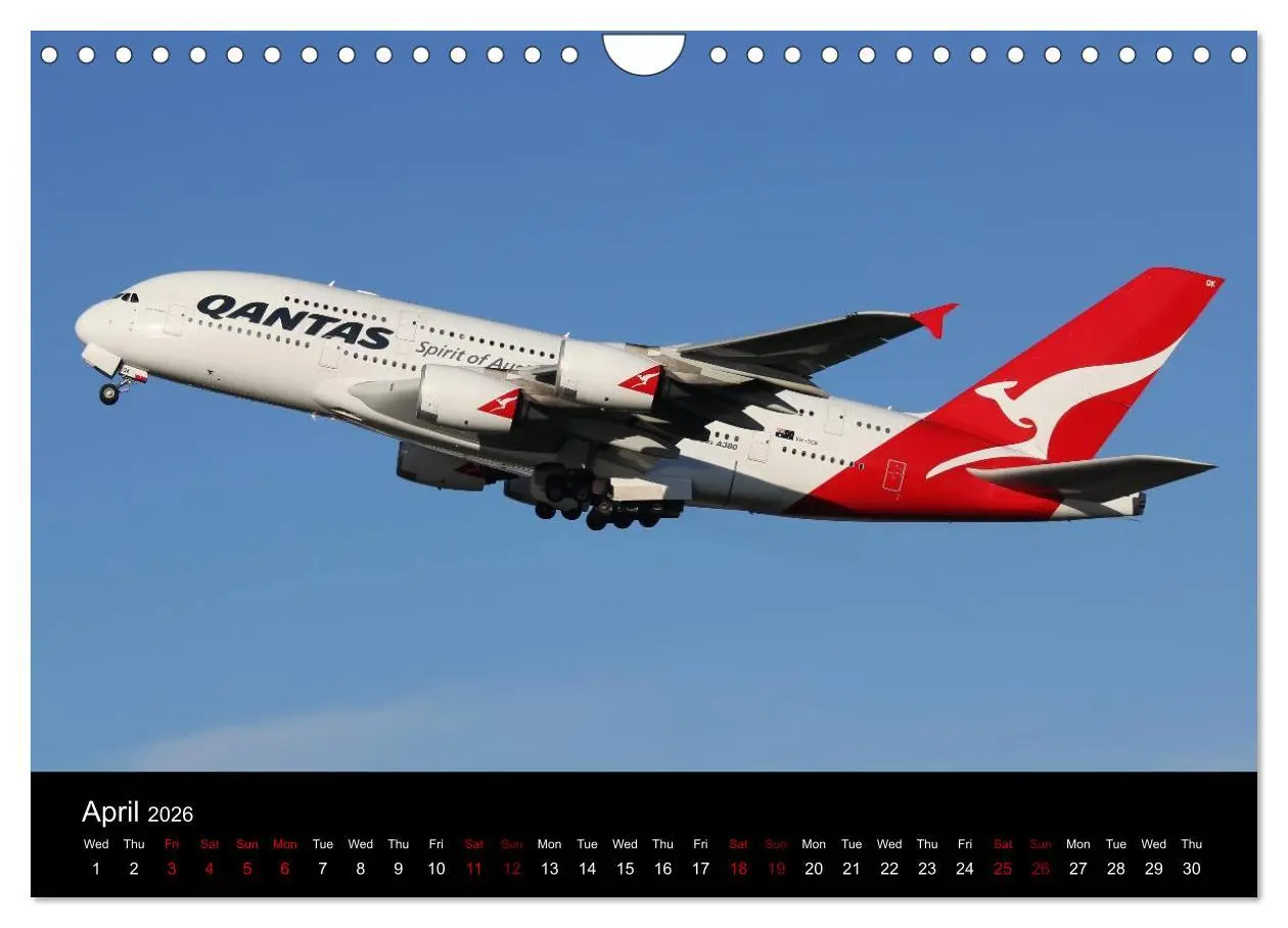 Bild: 9783516564303 | A380 SuperJumbo (Wall Calendar 2026 DIN A4 landscape), CALVENDO 12...