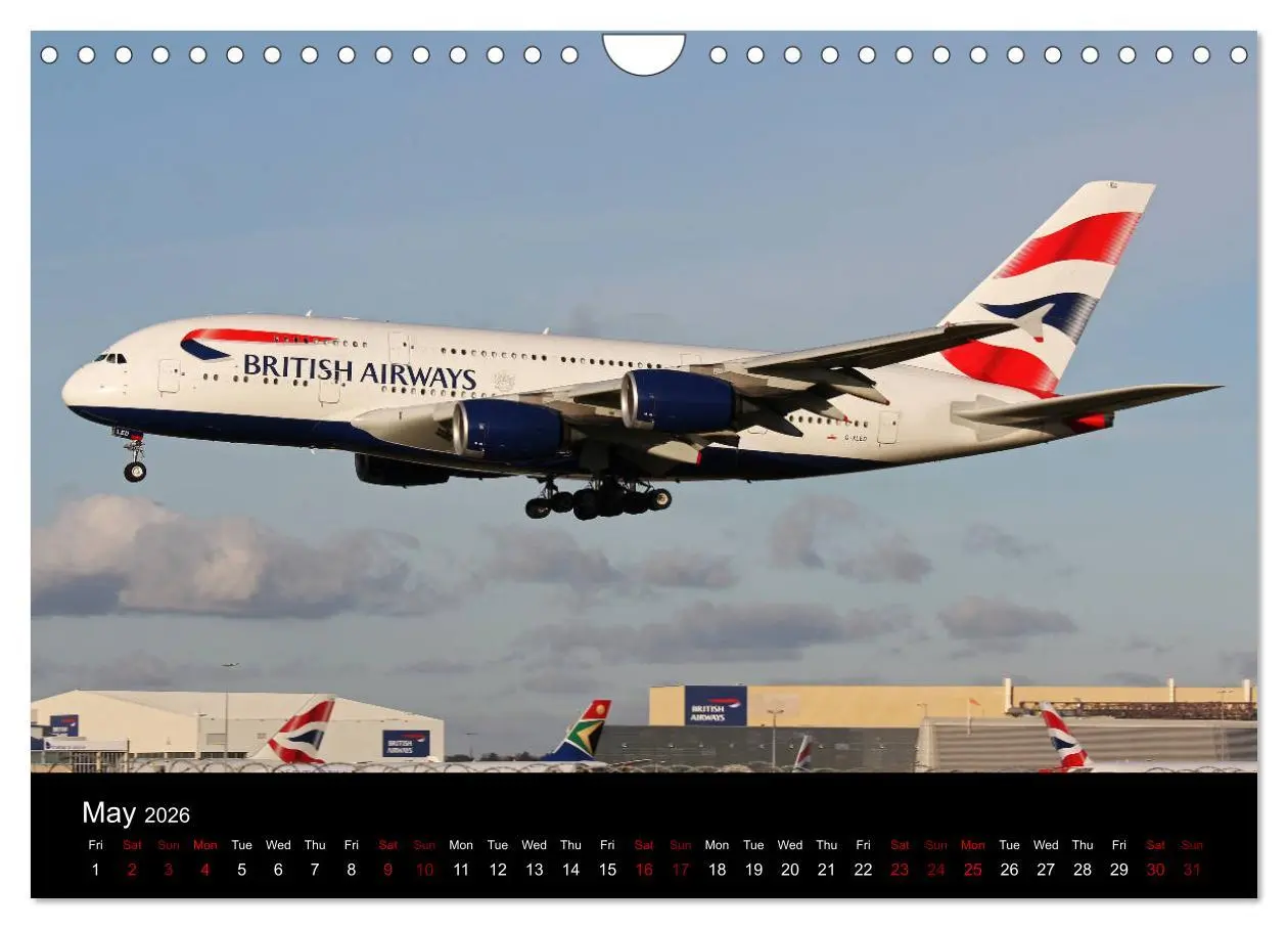 Bild: 9783516564303 | A380 SuperJumbo (Wall Calendar 2026 DIN A4 landscape), CALVENDO 12...