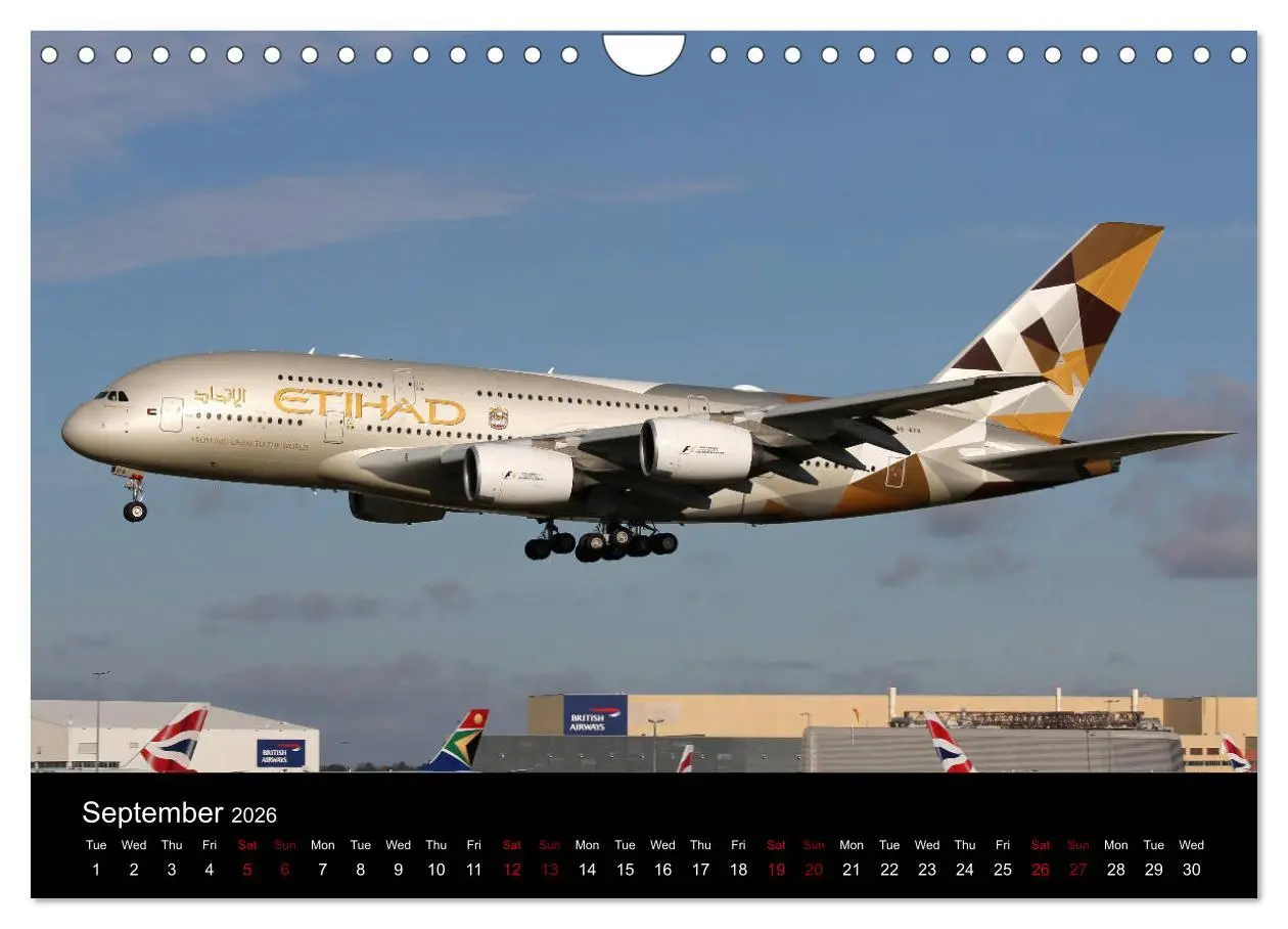 Bild: 9783516564303 | A380 SuperJumbo (Wall Calendar 2026 DIN A4 landscape), CALVENDO 12...