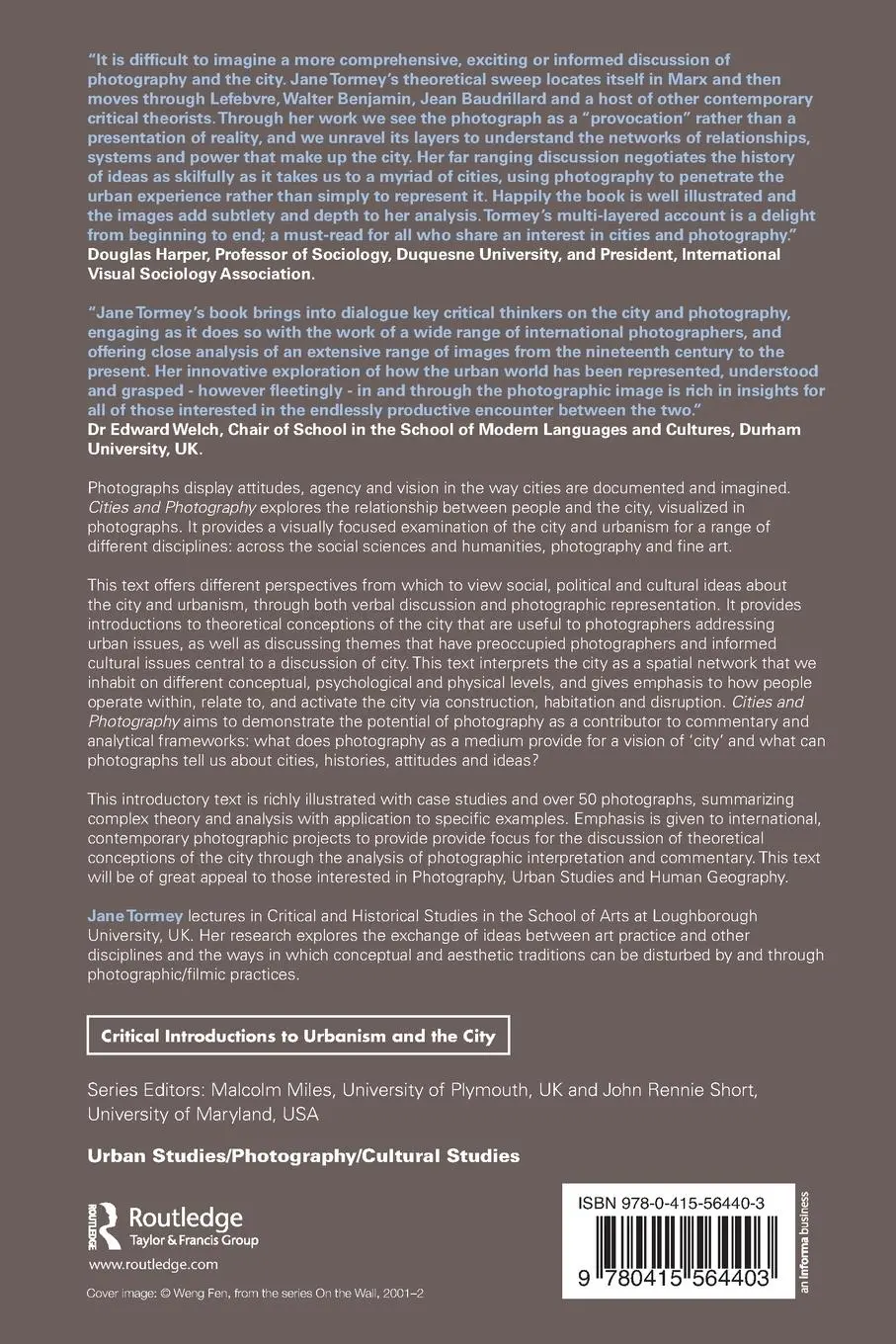Rückseite: 9780415564403 | Cities and Photography | Jane Tormey | Taschenbuch | Englisch | 2012
