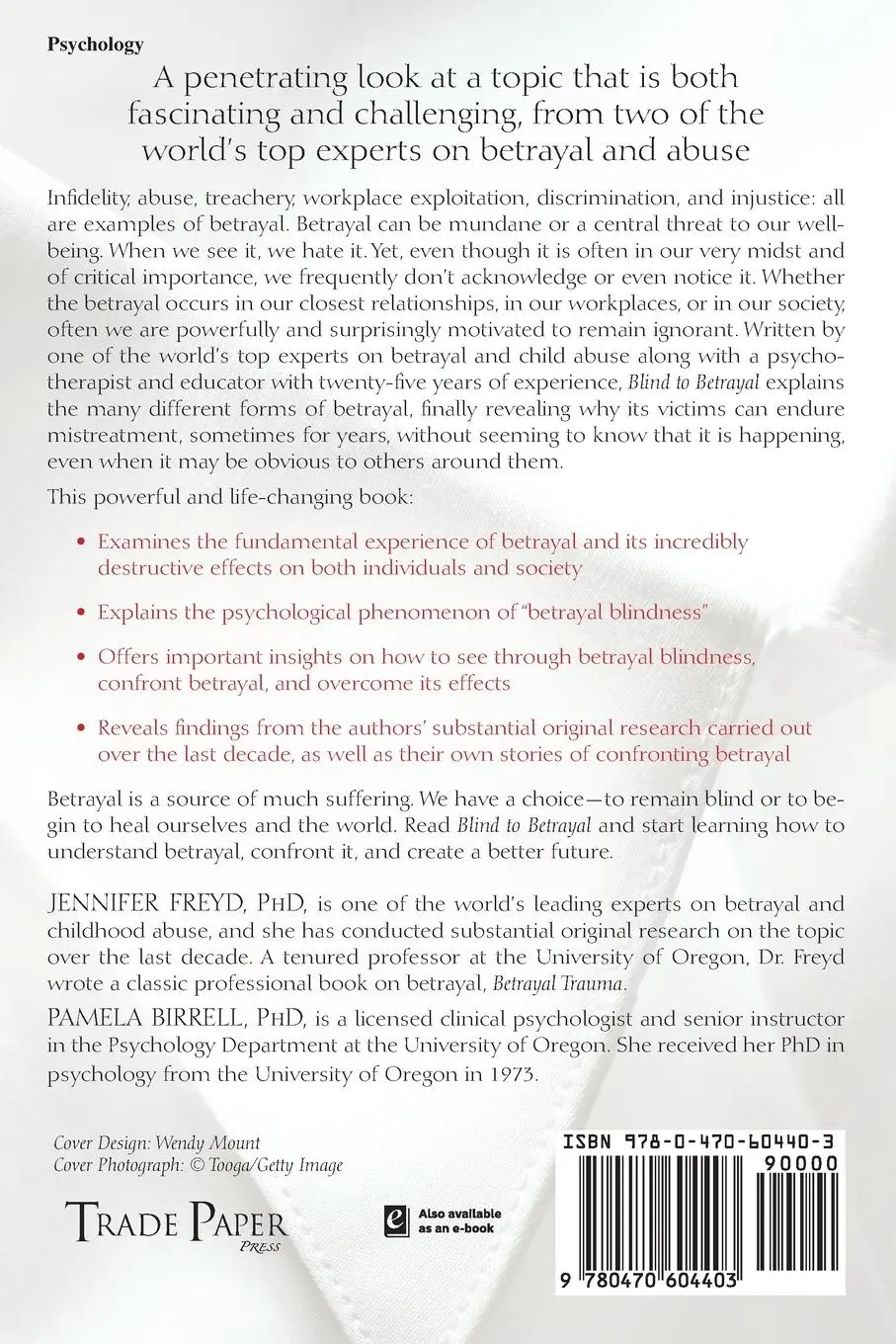 Rückseite: 9780470604403 | Blind to Betrayal | Why We Fool Ourselves We Aren't Being Fooled