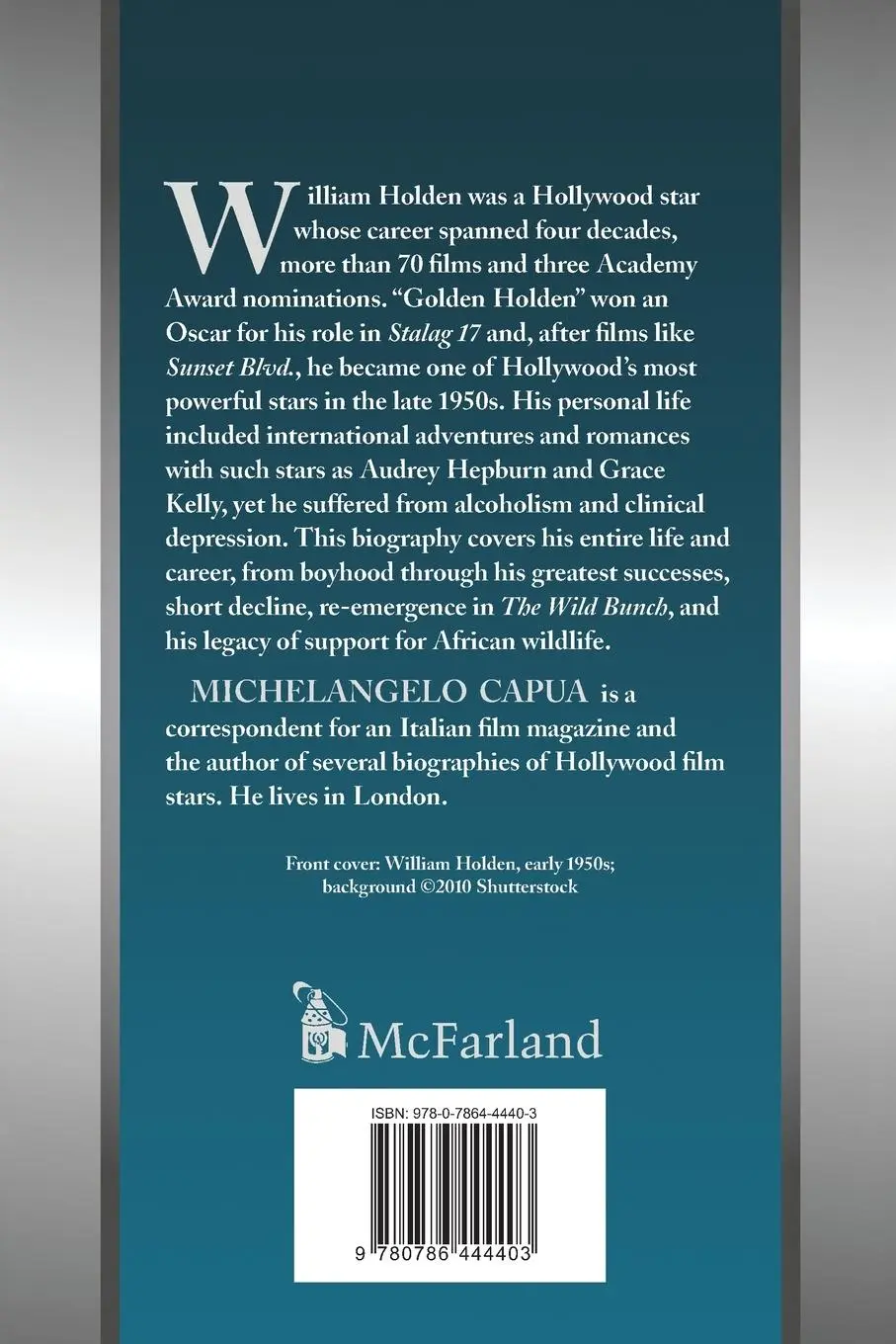 Rückseite: 9780786444403 | William Holden | A Biography | Michelangelo Capua | Taschenbuch | 2009