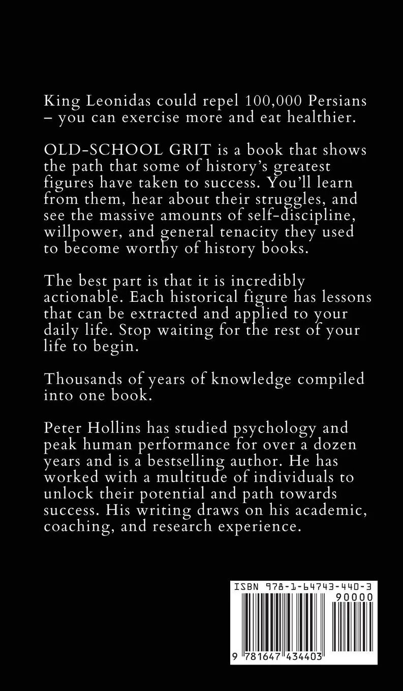 Rückseite: 9781647434403 | Old-School Grit | Peter Hollins | Buch | Englisch | 2023