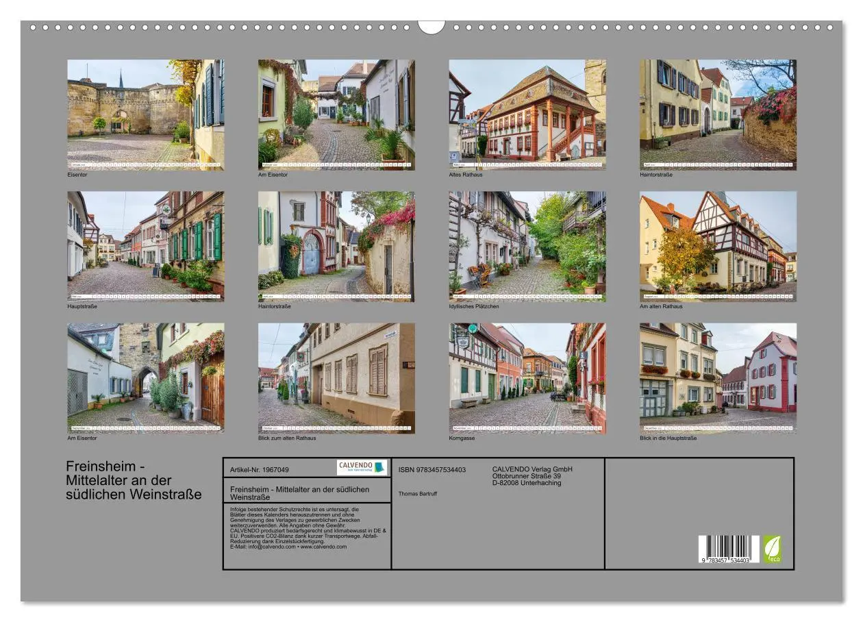 Bild: 9783457534403 | Freinsheim - Mittelalter an der südlichen Weinstraße (Wandkalender...