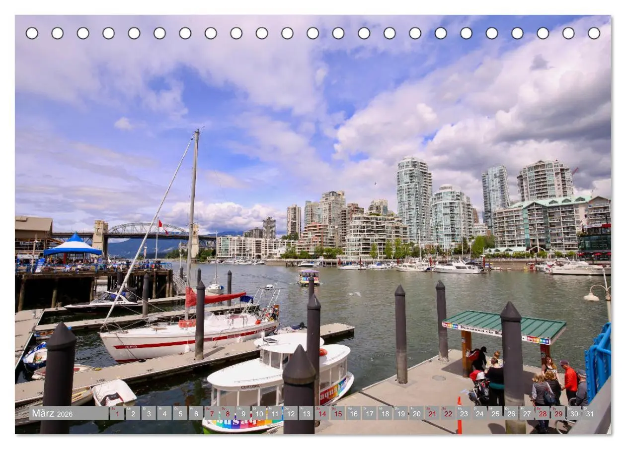 Bild: 9783457844403 | Wunderbares Vancouver - 2026 (Tischkalender 2026 DIN A5 quer),...